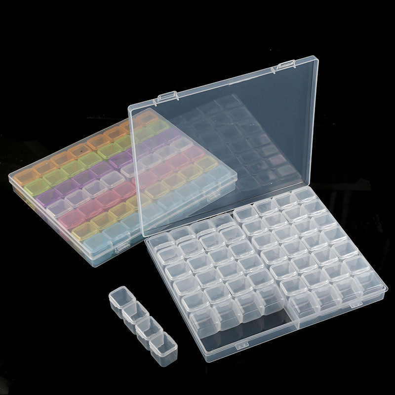 Token Tray Organizer - Scatola portaoggetti trasparente per unghie artistiche