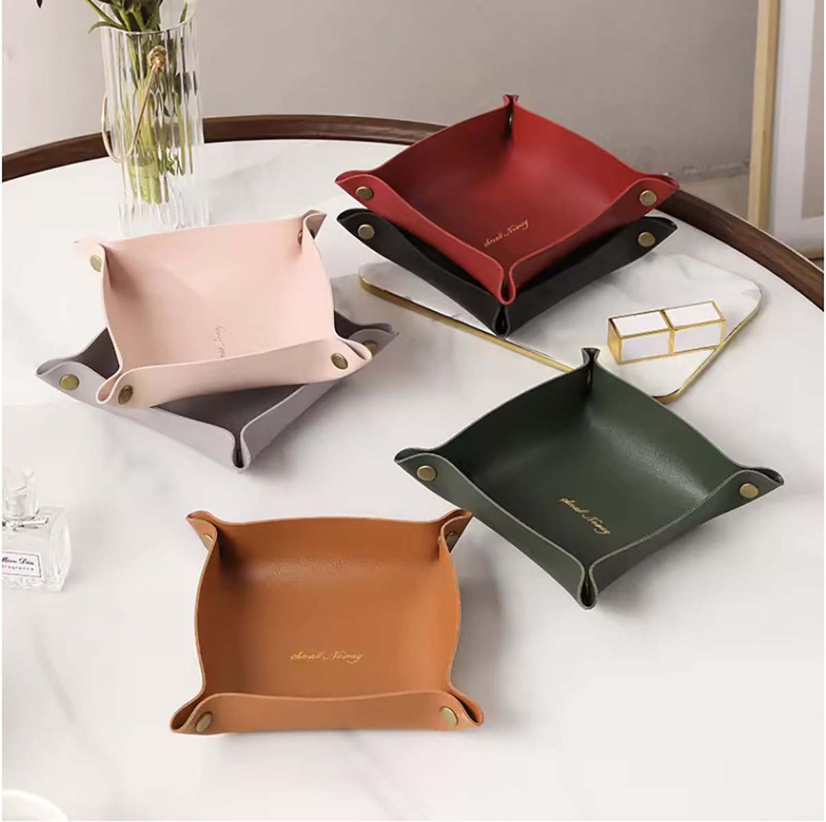 Token Tray Organizer - Vassoio portaoggetti in pelle stile nordico