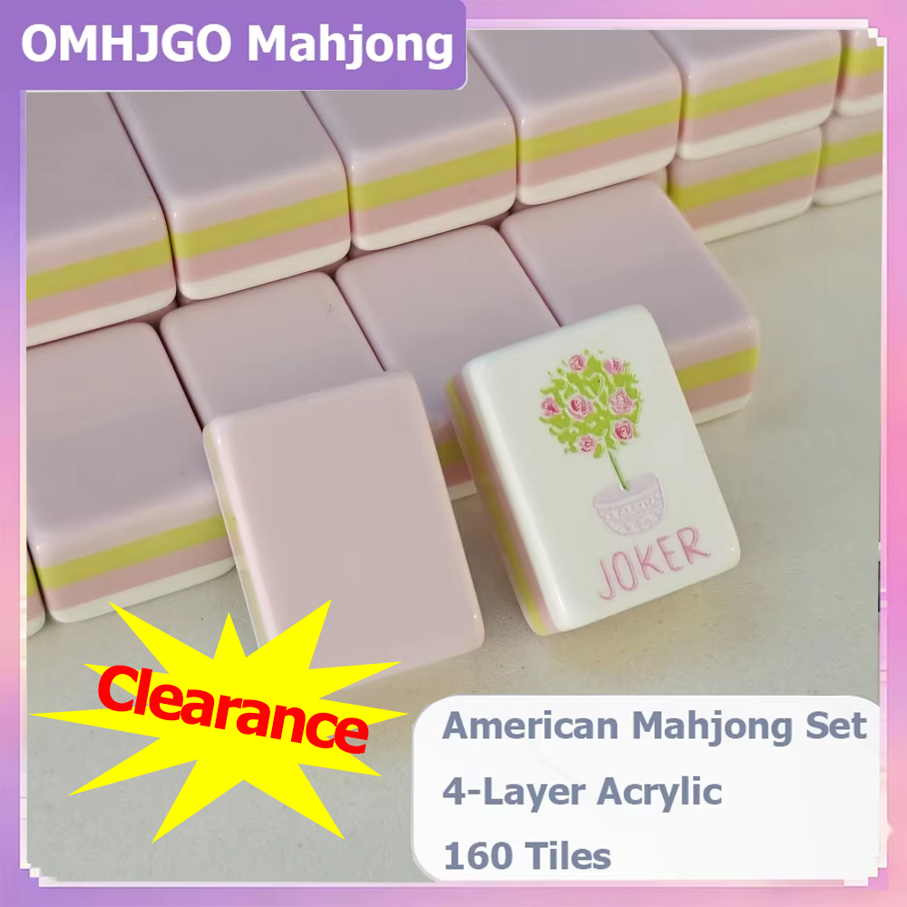 Board Game Mahjong - Set di Mahjong Americano in Acrilico