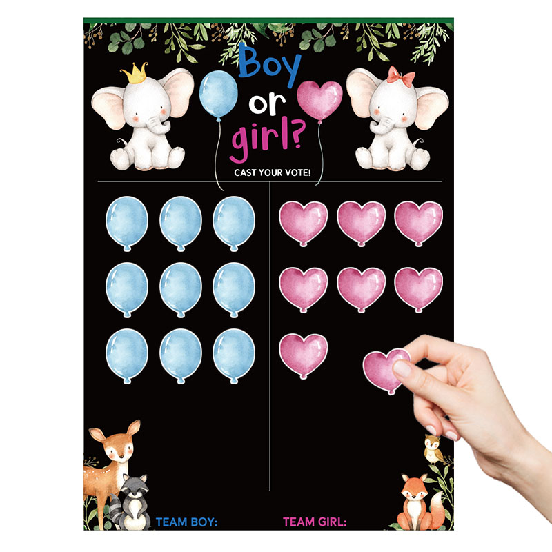 Board Game Quote - Ragazzo o ragazza Gender Reveal gioco