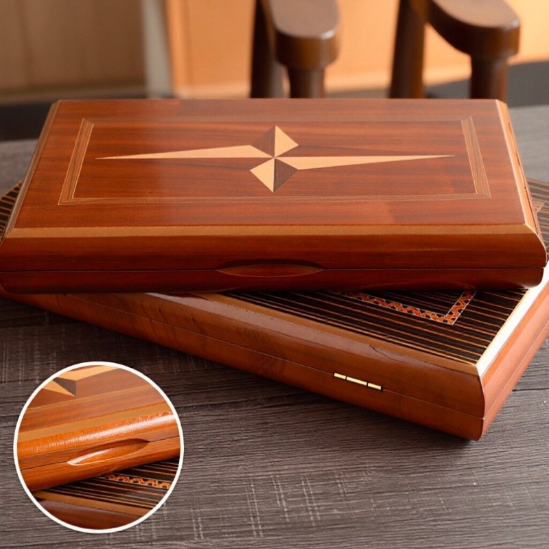Board Game Zenith - Backgammon in Legno Massello 11-19 Pollici,