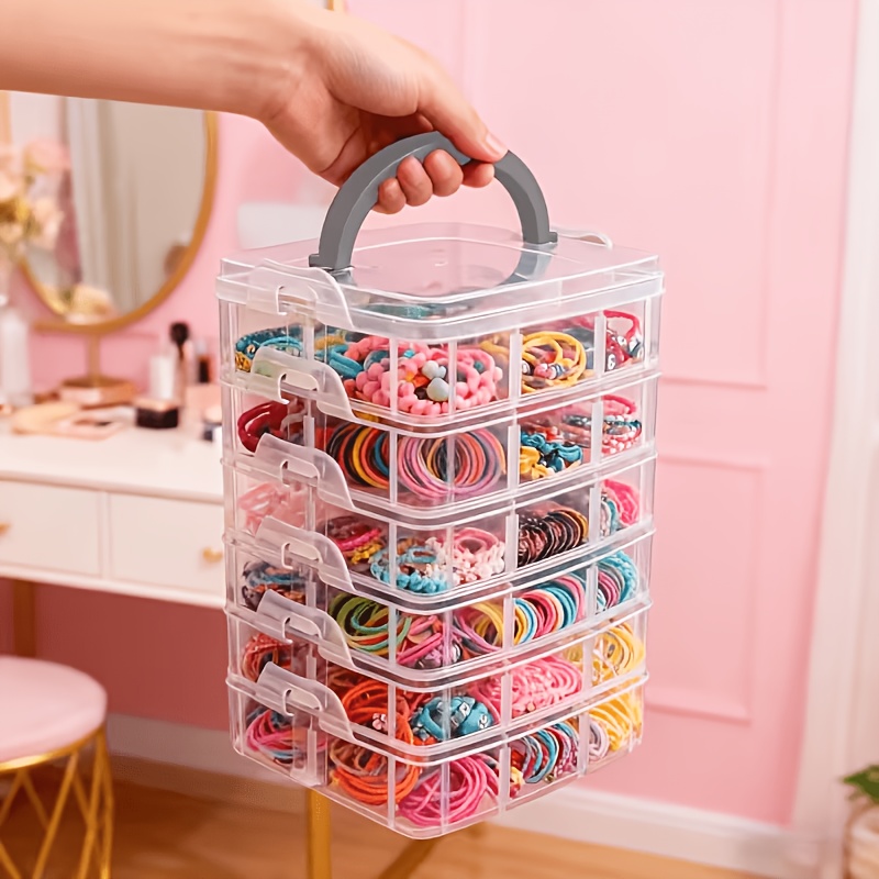 Token Tray Organizer - Scatola portaoggetti trasparente a 5 strati