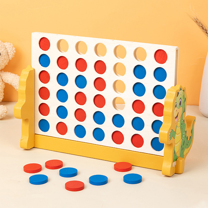Board Game Jenga - Legno Connect 4 Classic Grid, gioco