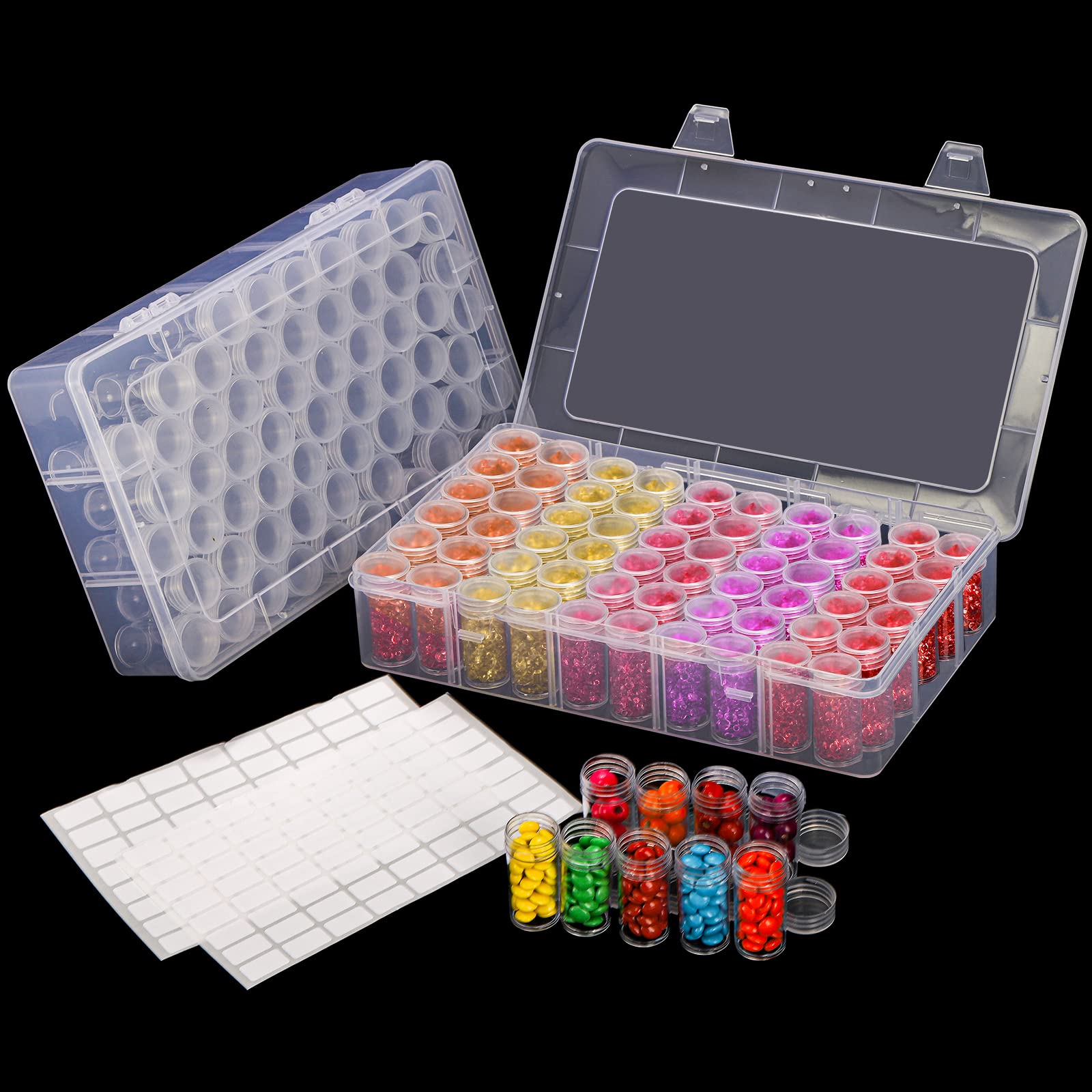 Token Tray Organizer - Scatola di Plastica con 24/30/38/60 Scomparti,
