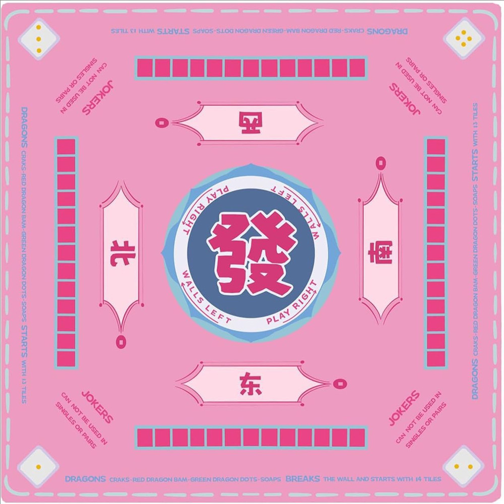 Board Game Mahjong - Tappetino in Gomma Spessa di Alta