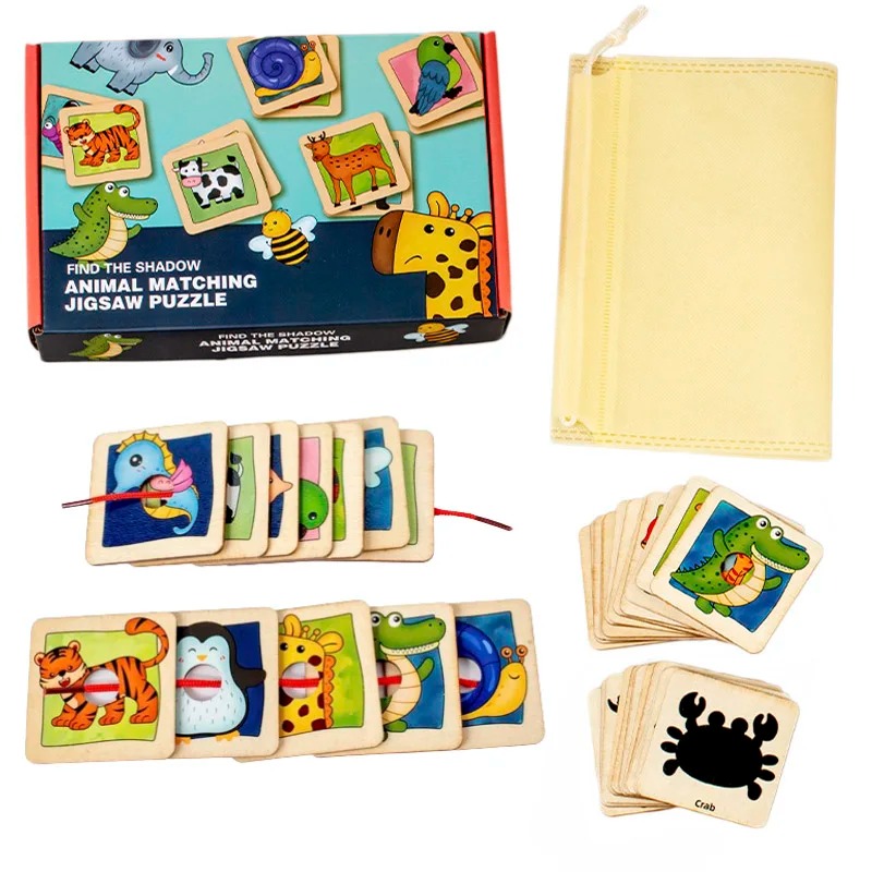 Board Game Nature - Puzzle in Legno con Motivi di