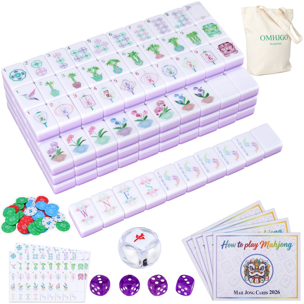 Board Game Mahjong - Set Mahjong Americano in Acrilico a