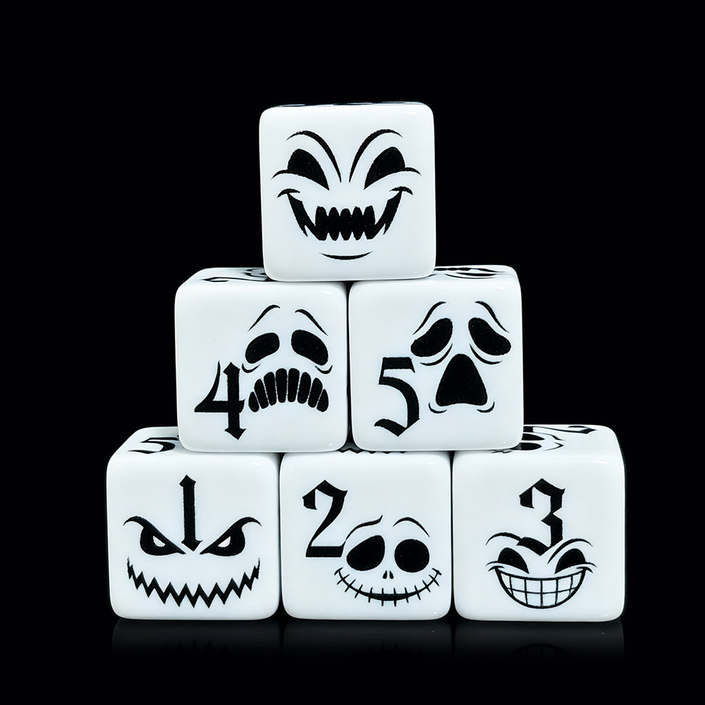 Board Game Horror - 12 pezzi di dadi D6 con