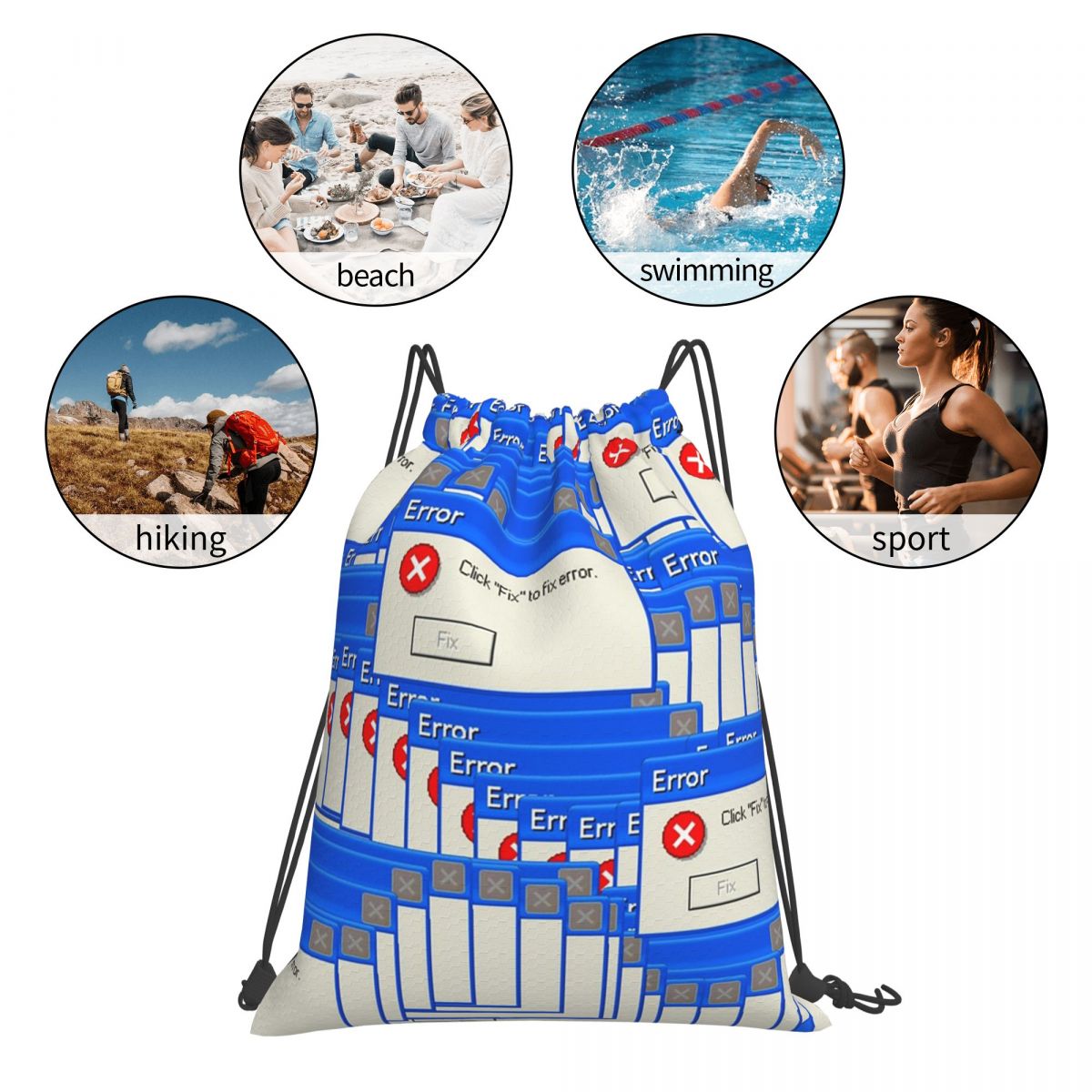 Zaini multifunzione con coulis - Tile Bag Drawstring recensione e prezzo