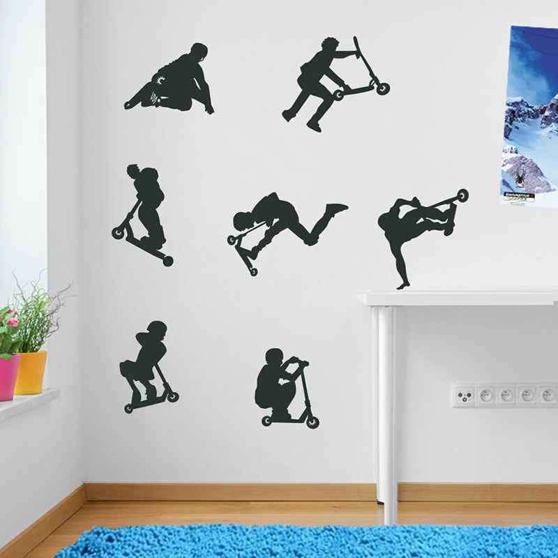 7Pcs Stunt Scooters Sport Wall - Board Game Quote recensione e prezzo