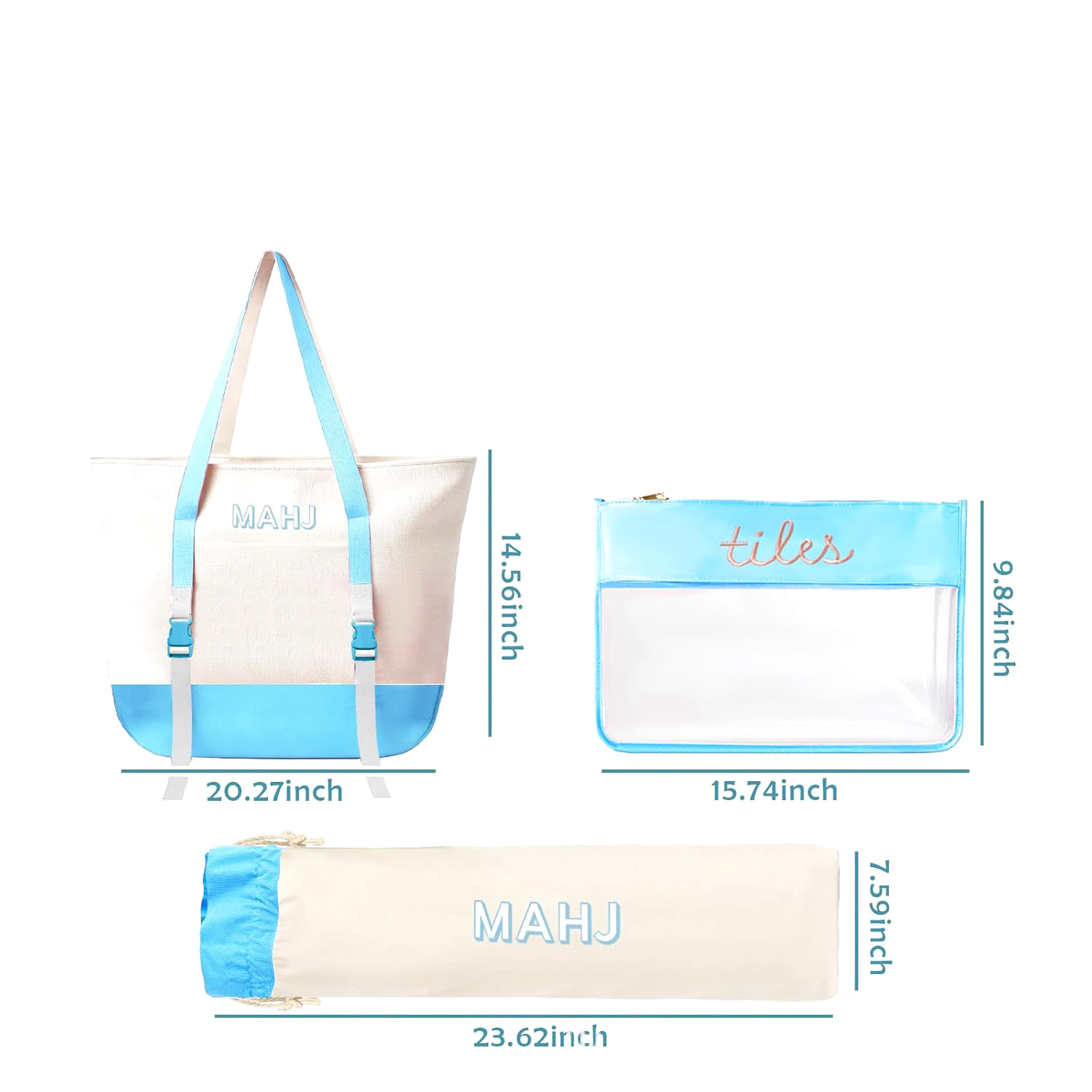 Set di Borse in Tela per Tesse - Tile Bag Drawstring recensione e prezzo