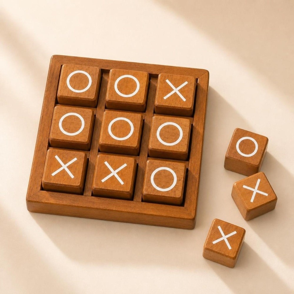 Tic Tac Toe in Legno Portatile - Board Game For 5 Players recensione e prezzo
