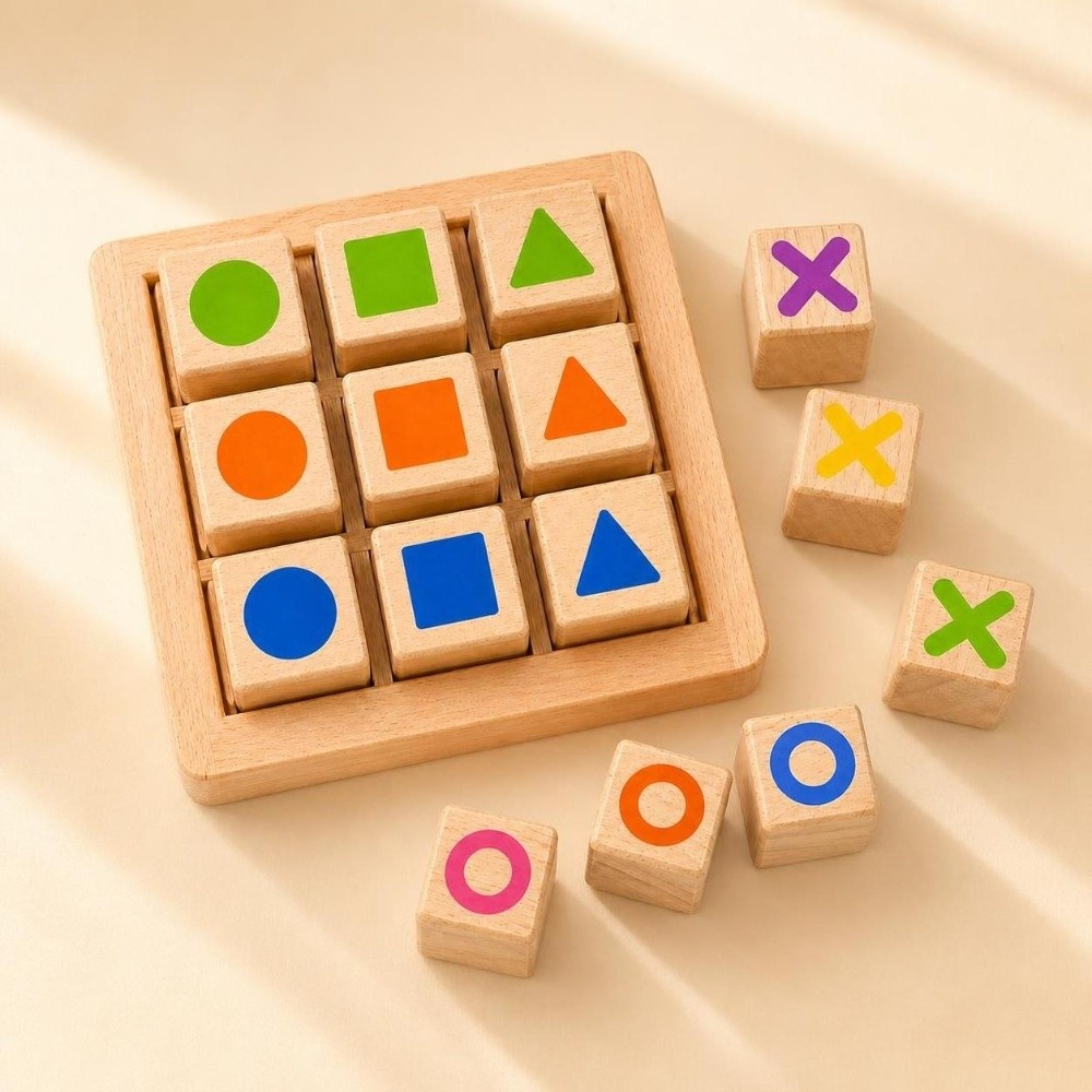 Tic Tac Toe in Legno Portatile - Board Game For 5 Players recensione e prezzo