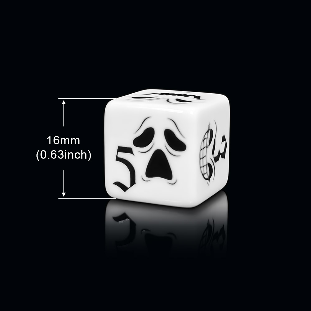 12 pezzi di dadi D6 con faccia - Board Game Horror recensione e prezzo