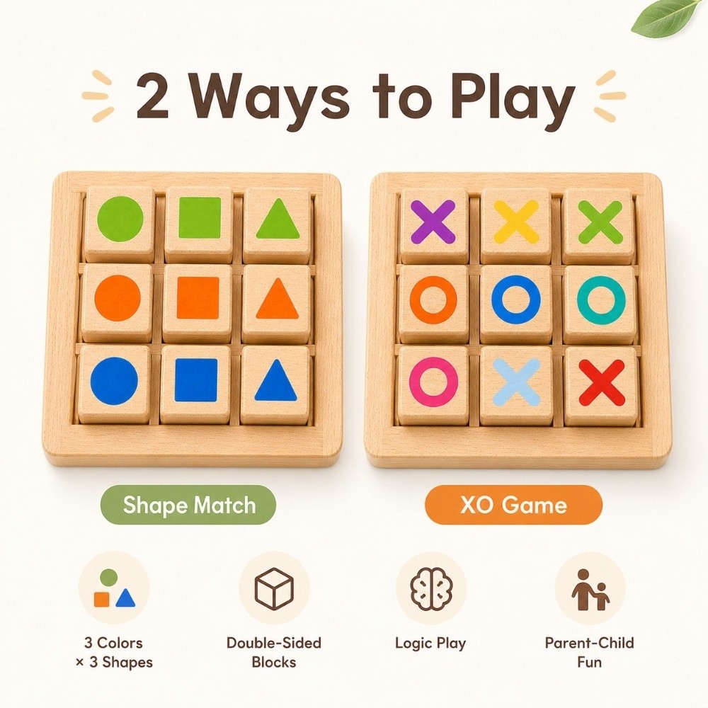 Tic Tac Toe in Legno Portatile - Board Game For 5 Players recensione e prezzo
